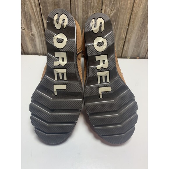 SOREL Lexie Wedge Gold Star Boots Womens / Youth Brown Leather 5 - Picture 7 of 9